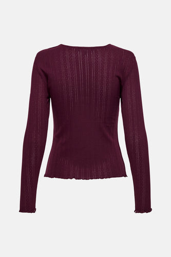 T-shirt à manches longues - Mauve - ONLY®