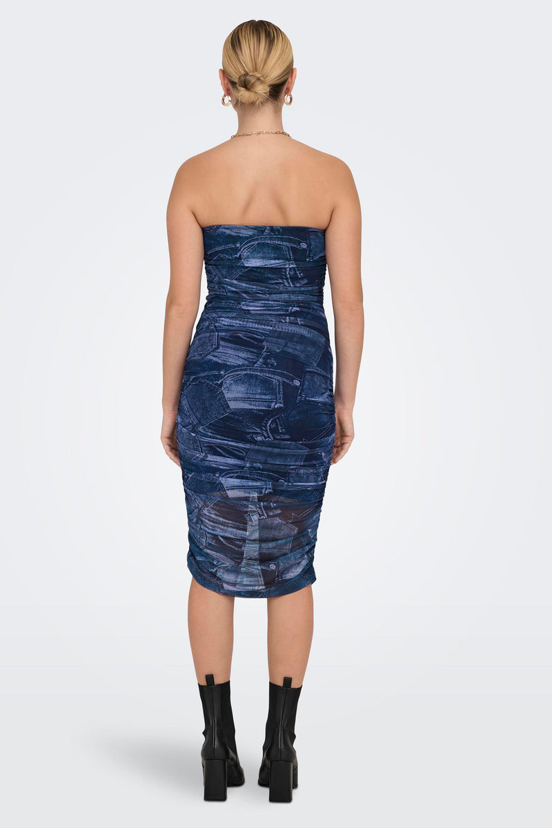 	Dames tops kleed zonder mouw Bleu - ONLY®