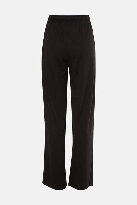 Pantalon noir de ONLY, vu de derrière, avec une ceinture élastique.