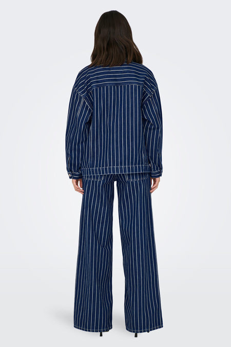 ONLEDIE LS STRIPED DNM JACKET CRO