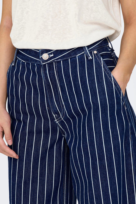 ONLVELA HW STRIPE EX WIDE DNM CRO