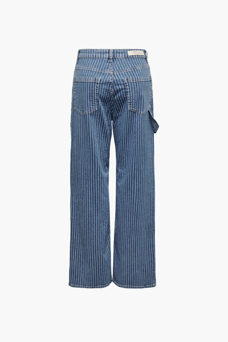 ONLKIRSI HW WIDE WORKER STRIPE DNM DOT