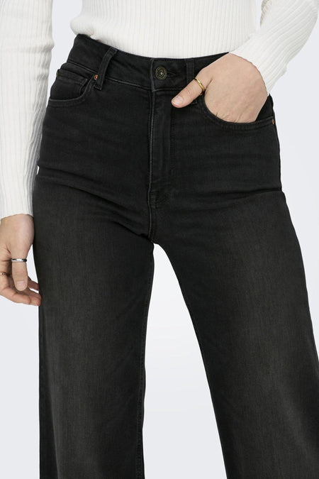 MADISON BLUSH - black denim