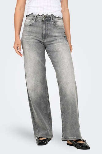 Jean en denim gris clair large d'ONLY avec des poches à l'arrière.