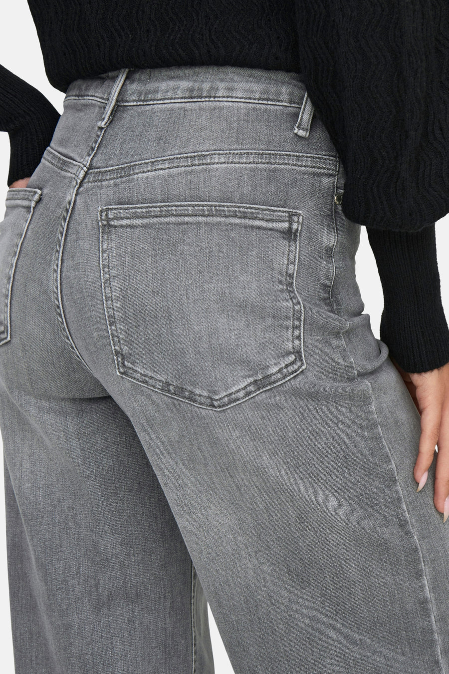 MADISON BLUSH - light grey denim