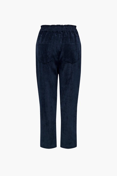 Pantalon bleu de JDY, avec ce taille élastique et des poches arrière.