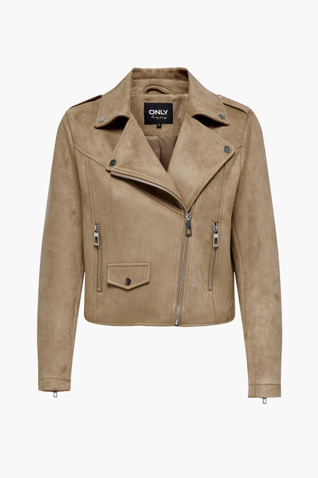 ONLSCOOTIE FAUX SUEDE BIKER JACKET OTW