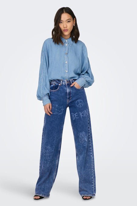 ONLJUICY HW WIDE PRINT DNM DCC
