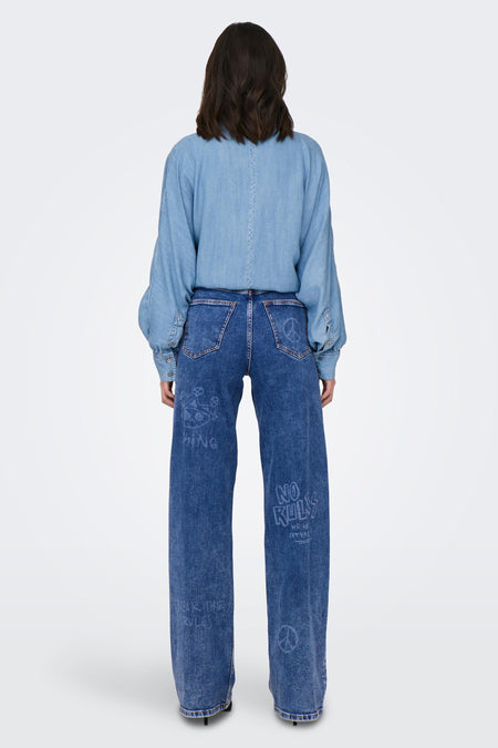 ONLJUICY HW WIDE PRINT DNM DCC