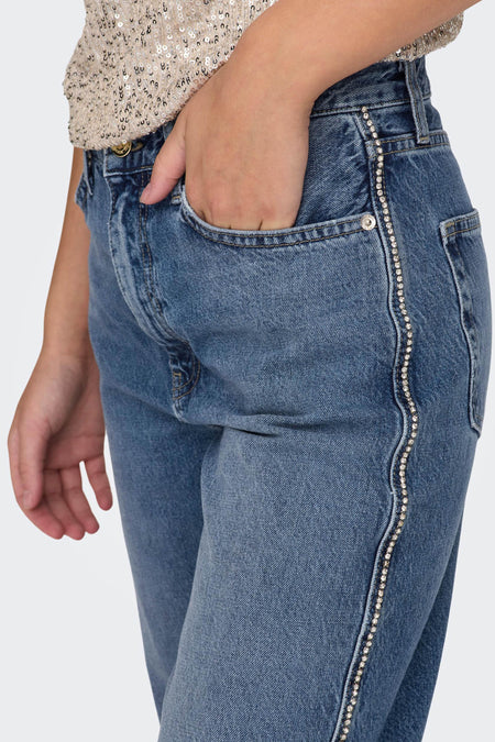 ONLRILEY HW STRAIGHT RHS RED DNM CRO