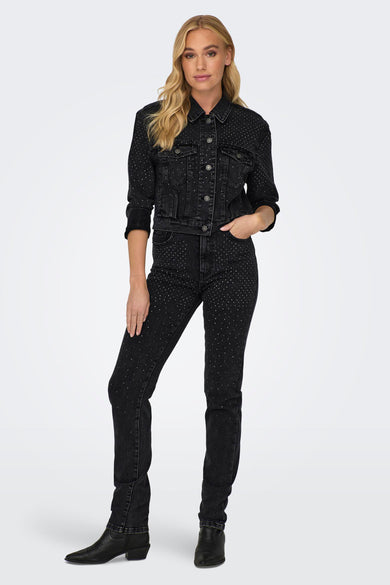 Jean &agrave; coupe droite - gris