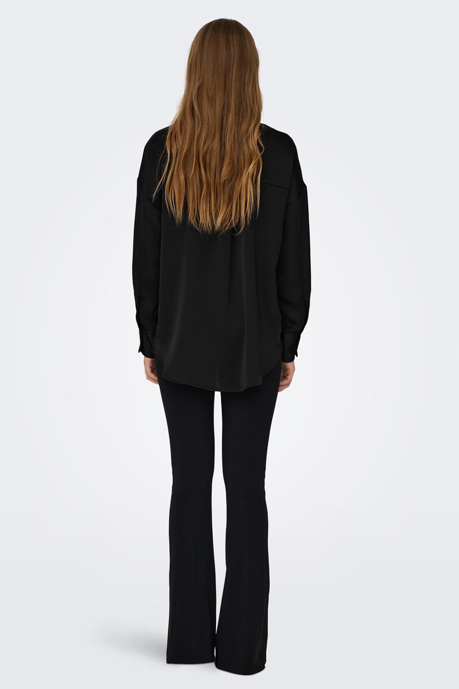 Chemise &agrave; manches longues - noir