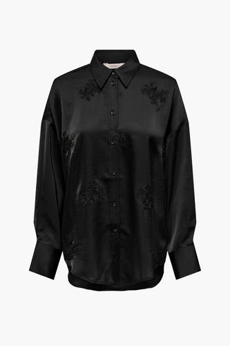 Chemise &agrave; manches longues - noir