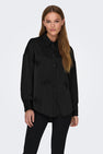 Chemise &agrave; manches longues - noir