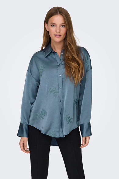 Chemise &agrave; manches longues - bleu