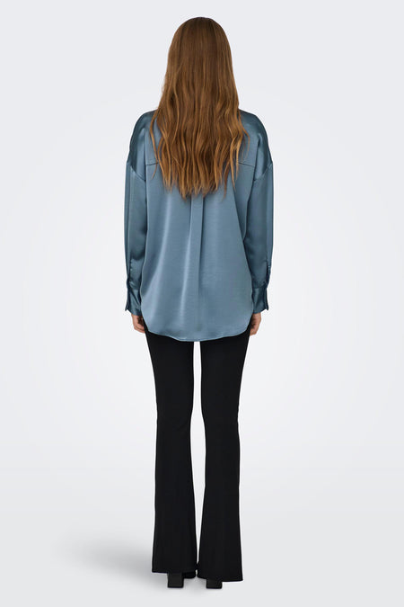 Chemise &agrave; manches longues - bleu