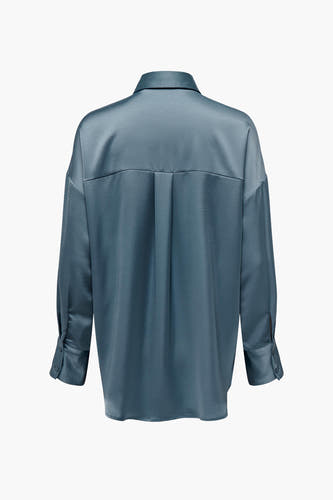 Chemise &agrave; manches longues - bleu