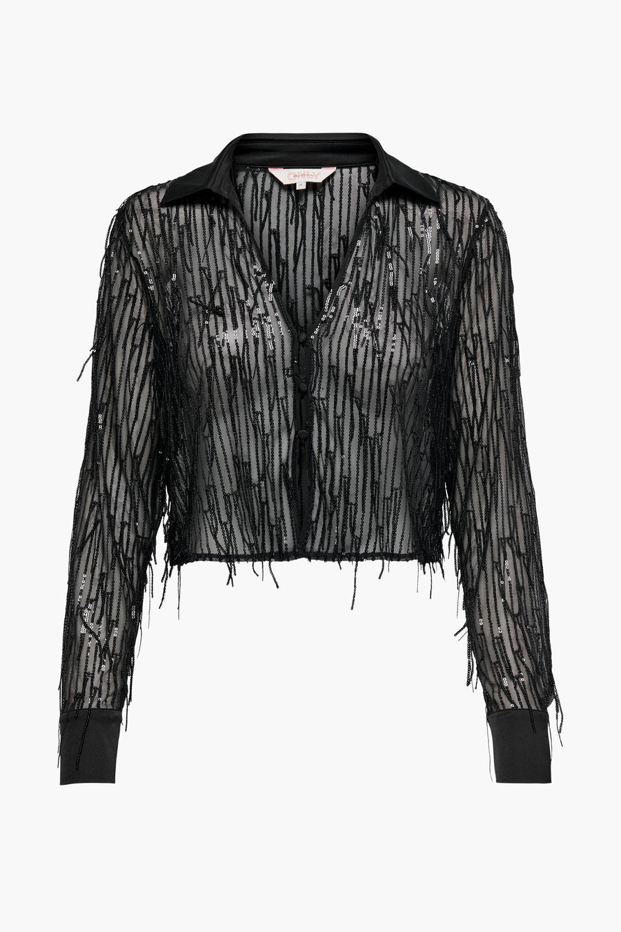 Chemise &agrave; manches longues - noir