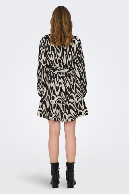 Robe &agrave; manches longues - noir