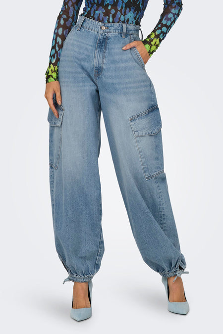 ONLPERNILLE HW CARGO JOGGER LB DNM CRO