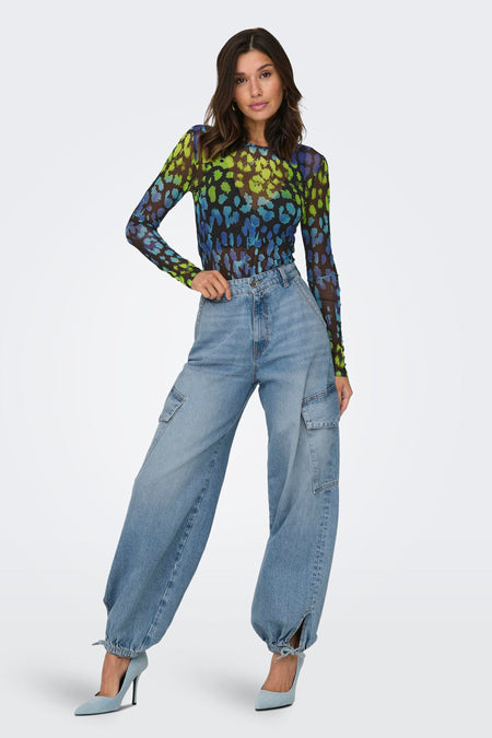 ONLPERNILLE HW CARGO JOGGER LB DNM CRO