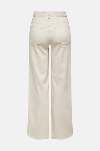 Jean large en denim off-white de ONLY, avec poches arrière et jambe large.