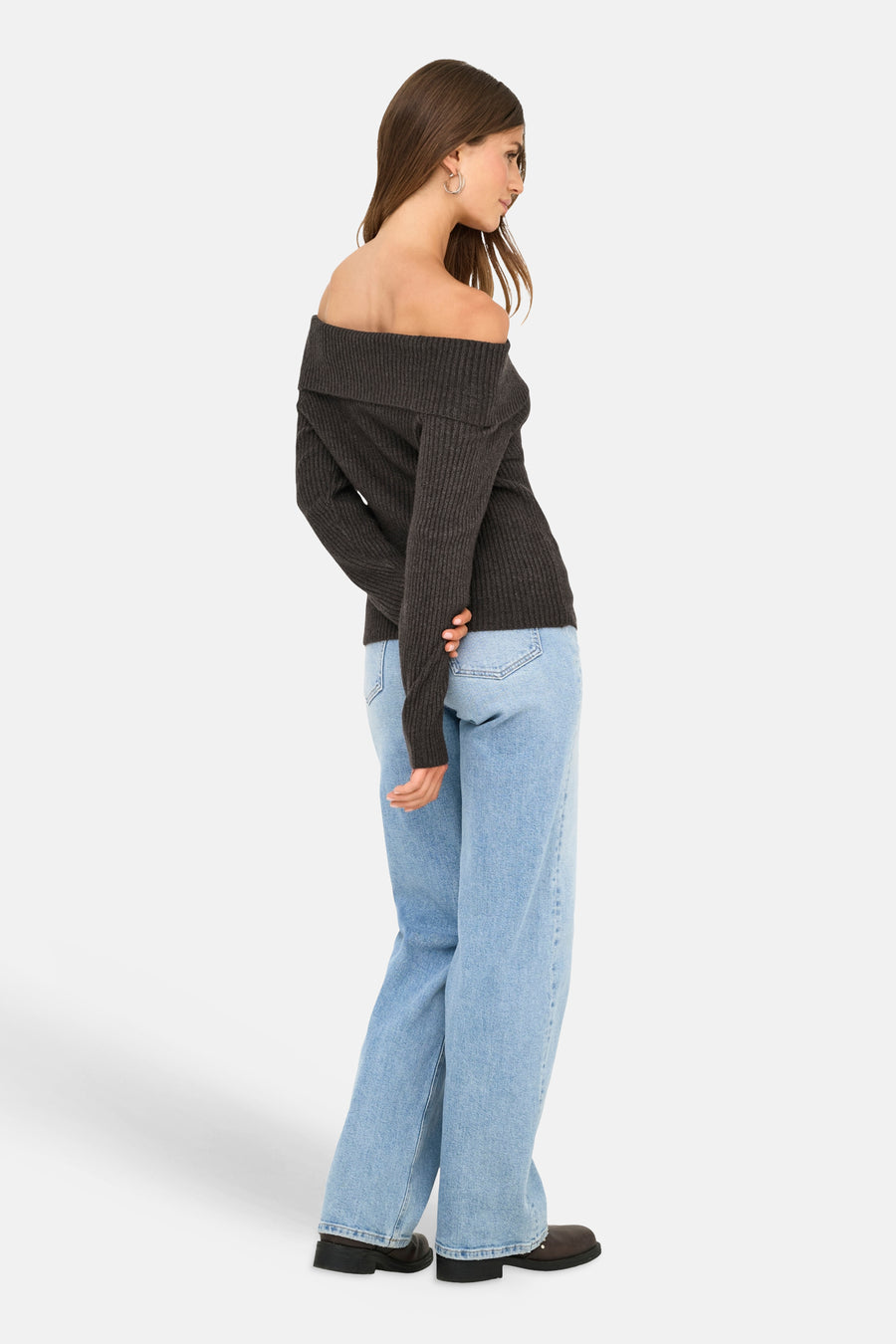 Pull (offshoulder) brun - ONLY®