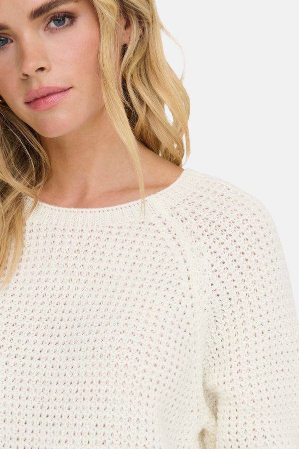 JDYELLEN L/S ONECK RAGLAN PULLOVER KNT