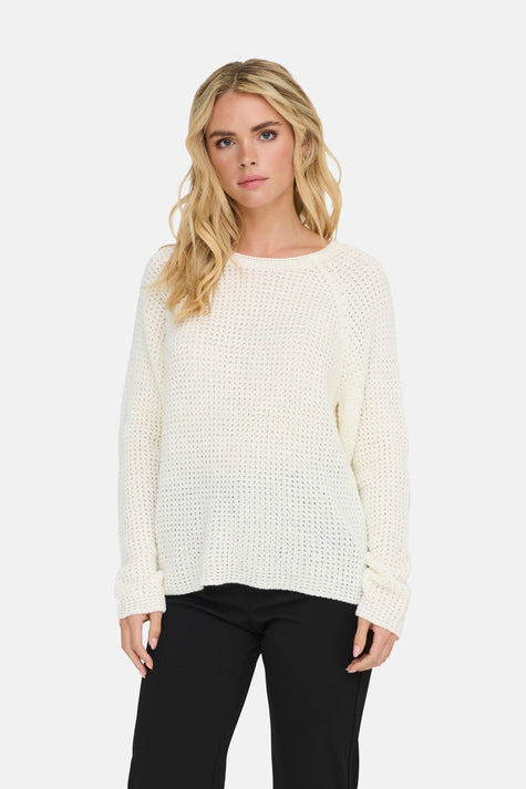 JDYELLEN L/S ONECK RAGLAN PULLOVER KNT
