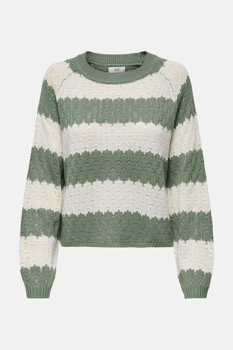 Pull à col rond - vert - JDY