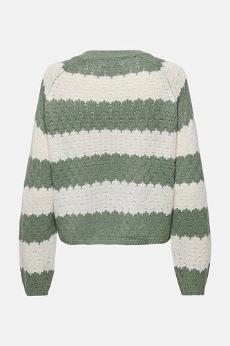 Pull à col rond - vert - JDY