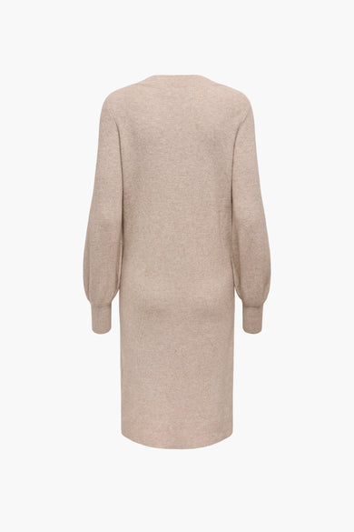 ONLKATIA LS V-NECK DRESS NCA KNT