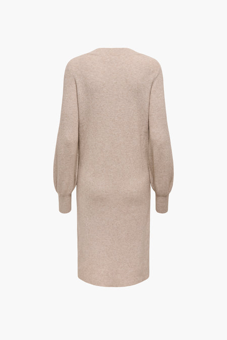ONLKATIA LS V-NECK DRESS NCA KNT