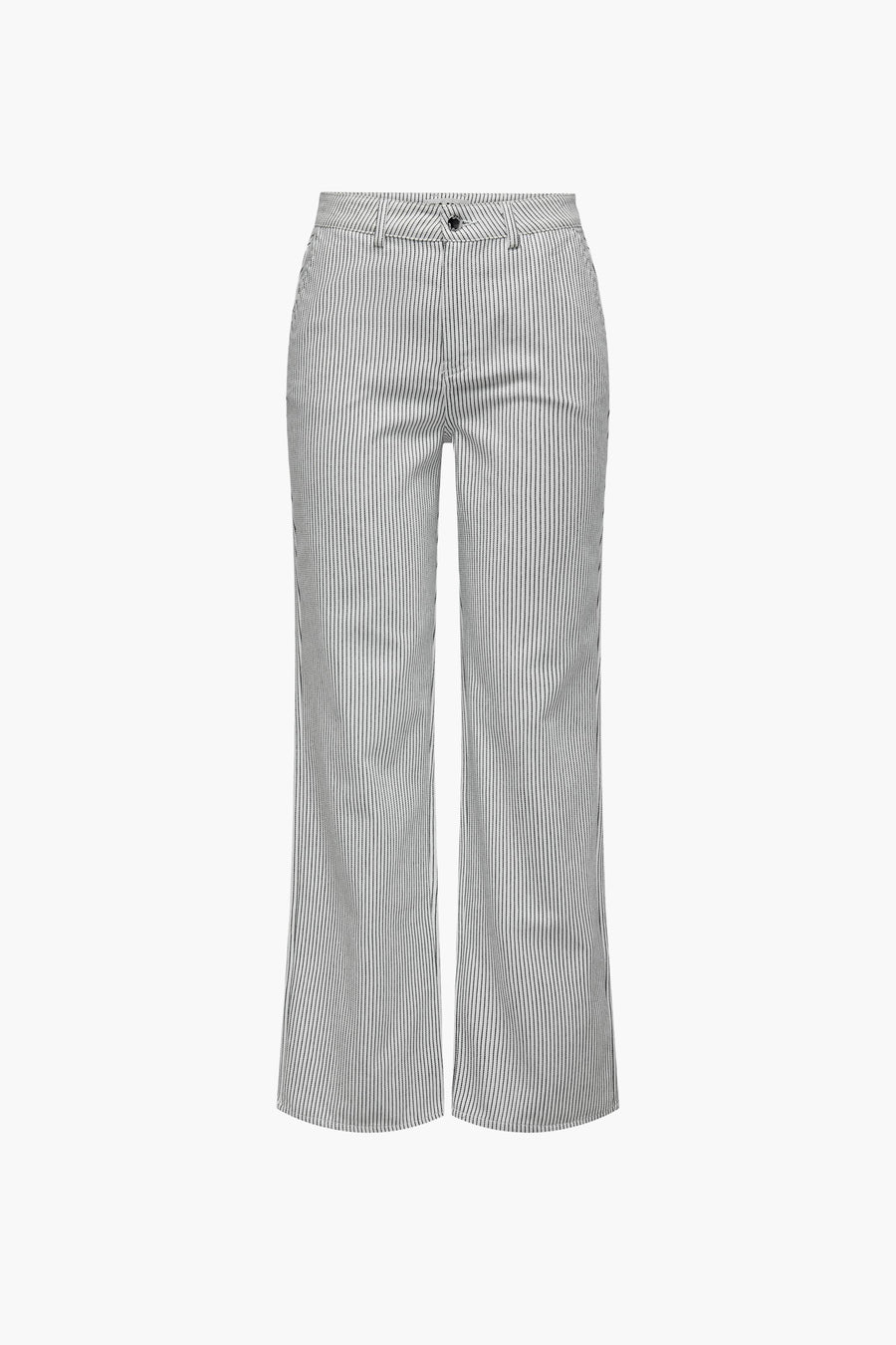 Pantalon rayé blanc d'ONLY, vue arrière.