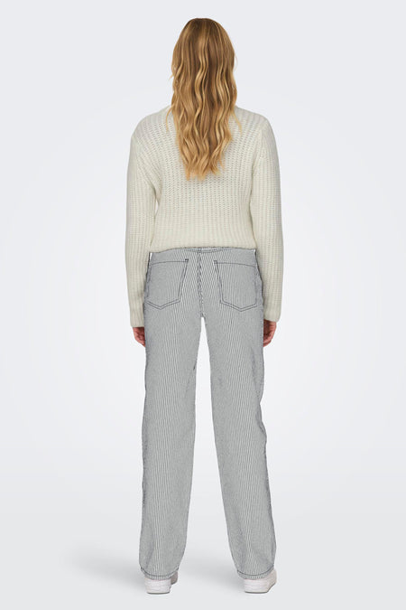 ONLMERLE HW STRAIGHT STRIPE PANT CC PNT