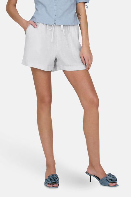 ONLCARO MW LINEN B PULL-UP SHORTS CC PNT
