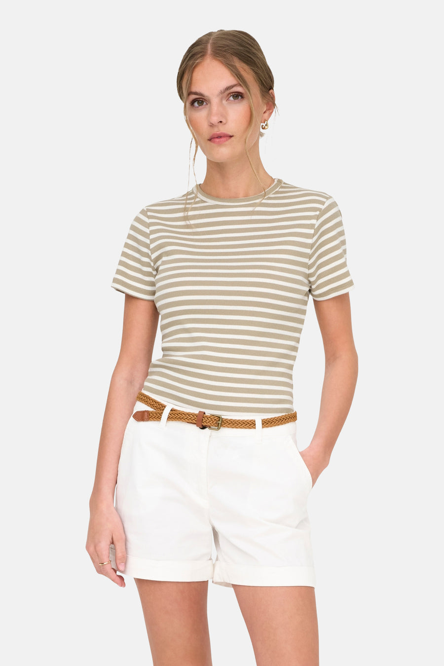 T-shirt à manches courtes - beige - JDY
