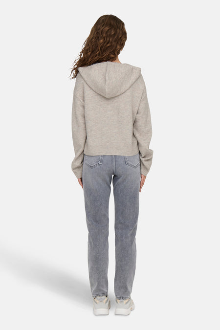 JDYRUE LIFE L/S SHORT HOOD PUL KNT NOOS