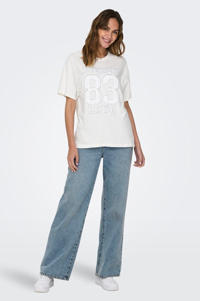 ONLEMILY S/S DENIM TOP BOX JRS