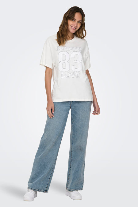 ONLEMILY S/S DENIM TOP BOX JRS
