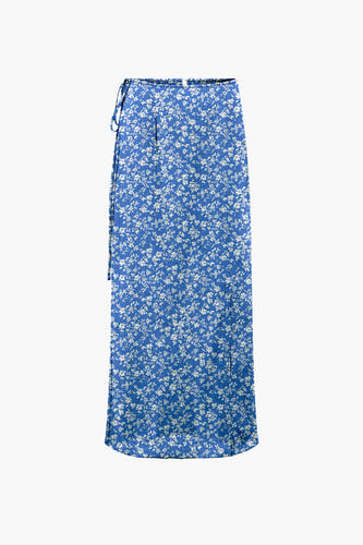 Jupe longue - bleu