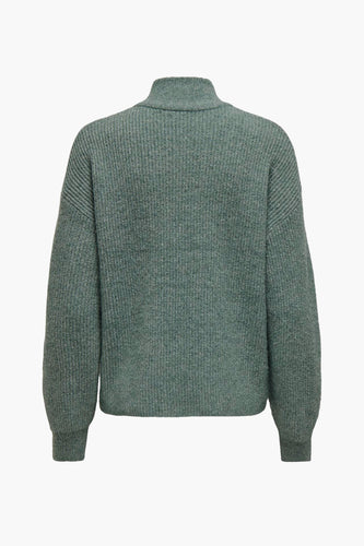 ONLTOKYO SOLID L/S ZIP PULLOVER KNT NOOS