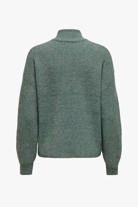 ONLTOKYO SOLID L/S ZIP PULLOVER KNT NOOS