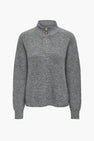 ONLTOKYO SOLID L/S ZIP PULLOVER KNT NOOS