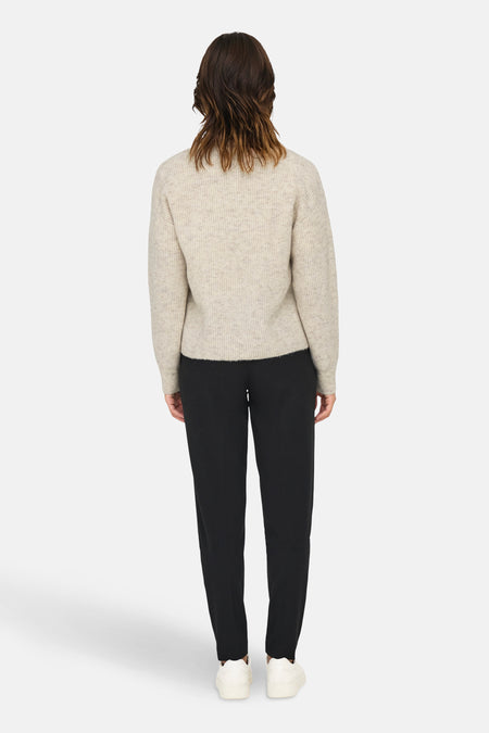 ONLTOKYO SOLID L/S ZIP PULLOVER KNT NOOS