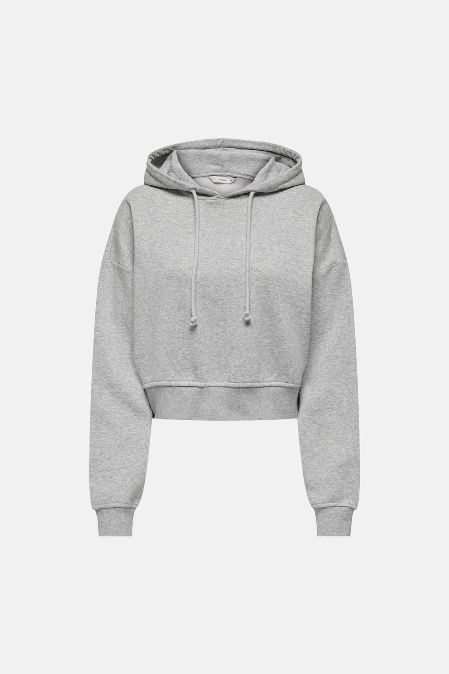 Sweat à capuche gris de ONLY, avec manches longues et cordons.
