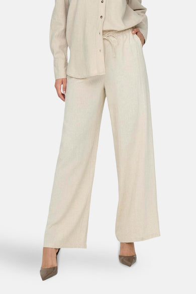 JDYSAY HW LINEN WIDE PANT WVN NOOS
