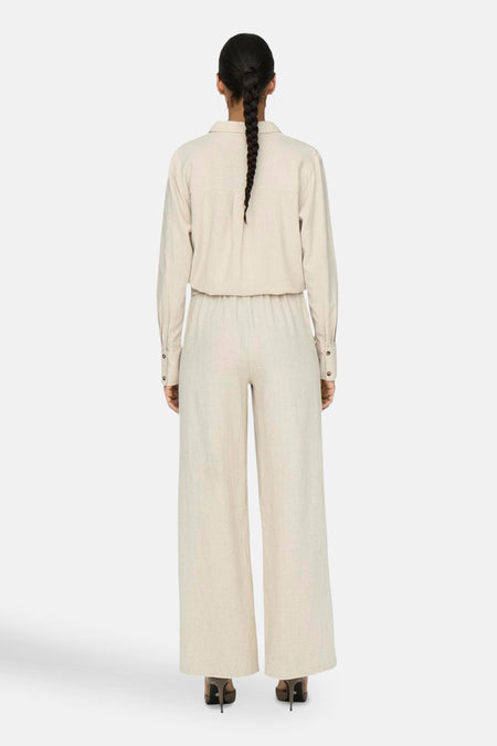 JDYSAY HW LINEN WIDE PANT WVN NOOS