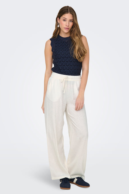 JDYSAY HW LINEN WIDE PANT WVN NOOS