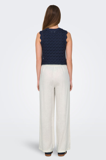 JDYSAY HW LINEN WIDE PANT WVN NOOS